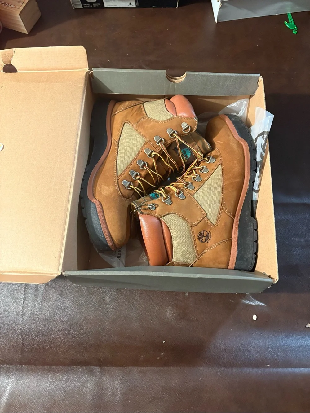 Timberland Wheat Tan Feild Boot Men's Lace-Up Work Boots